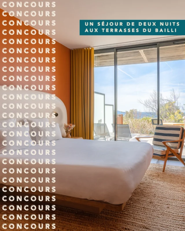 🌞 CINQUIÈME CONCOURS 🌞
Offrez-vous une escapade de rêve aux Terrasses du Bailli pour un séjour inoubliable ✨
🏡 PRIX : Un séjour de deux nuits pour deux personnes, petit-déjeuner compris, aux Terrasses du Bailli (sur réservation, soumis à disponibilité. Hors période de juin à septembre et périodes contraintes soumises à des restrictions de séjours).
Pour participer :
1️⃣ Suivre @lebaillidesuffren, @lesterrassesdubailli et @laresidencedubailli
2️⃣ Liker nos derniers posts 💖
3️⃣ Trouvez la meilleure légende possible pour la photo de ce concours 📸
(chaque commentaire = une chance de gagner).
🌟 Bonus : Doublez vos chances en partageant cette publication en story et en identifiant @lebaillidesuffren !
📆 Le concours se termine le 21 juin, et le gagnant sera contacté par le compte @lebaillidesuffren le 23 juin.
Préparez-vous à vivre un séjour de détente et de confort 🏖️
-
🌞 FIFTH COMPETITION 🌞
Treat yourself to a dream getaway at Les Terrasses du Bailli for an unforgettable stay ✨
🏡 PRIZE: A two-night stay for two people, including breakfast, at Les Terrasses du Bailli (by reservation, subject to availability. Excluding June to September and restricted periods subject to stay restrictions).
To enter:
1️⃣ Follow @lebaillidesuffren, @lesterrassesdubailli and @laresidencedubailli
2️⃣ Like our latest posts 💖
3️⃣ Find the best possible caption for the photo in this competition 📸
(each comment = a chance to win).
🌟 Bonus: Double your chances by sharing this post in story and tagging @lebaillidesuffren!
📆 The competition closes on 21 June, and the winner will be contacted by the @lebaillidesuffren account on 23 June.
Get ready for a relaxing and comfortable stay 🏖️ 

#lebaillidesuffren #lovebailli #baillimoments #domainedubailli #lespiedsdansleau #hotelview #seaview #beautifuldestinations #beautifuldestinations #perfectspot #happyplace #seaview #sainttropez #var #visitvar #golfedesainttropez #southoffrance #southernliving #frenchriviera #mediterranee #mediterraneanvibes #hotelwithaview #hotellife #beautifulhotels #hotelstay #hoteldesign #travelgram #travellife #slowlife